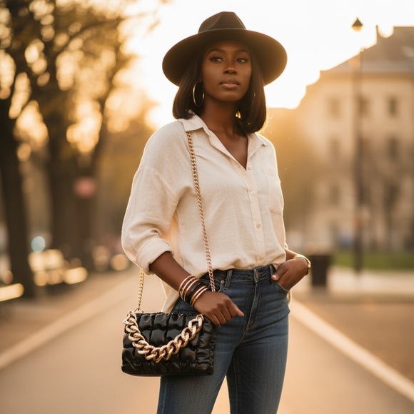 Fedora Hat and bag